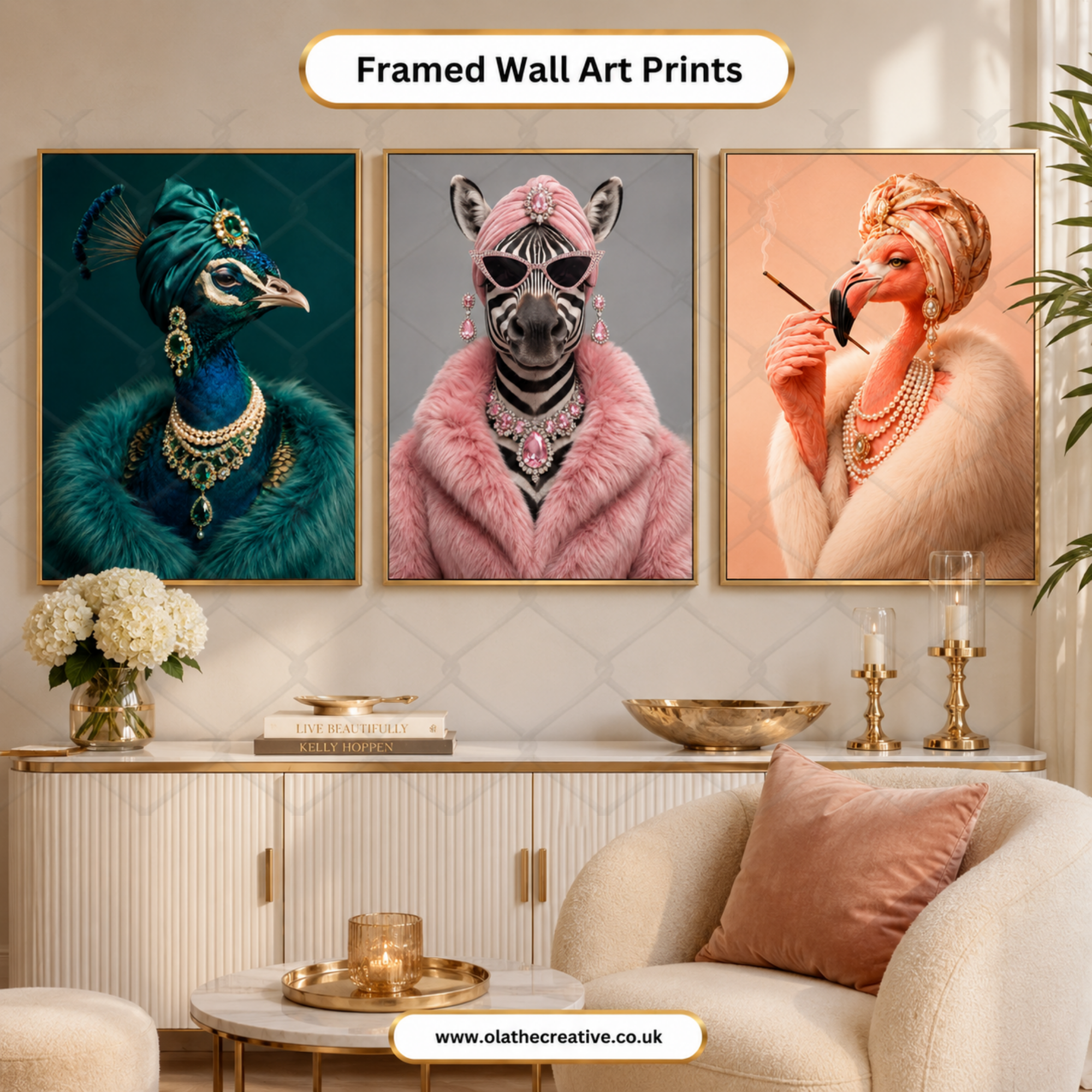 Cute & Bougie Animal Portrait Prompt Kit | Instant Download