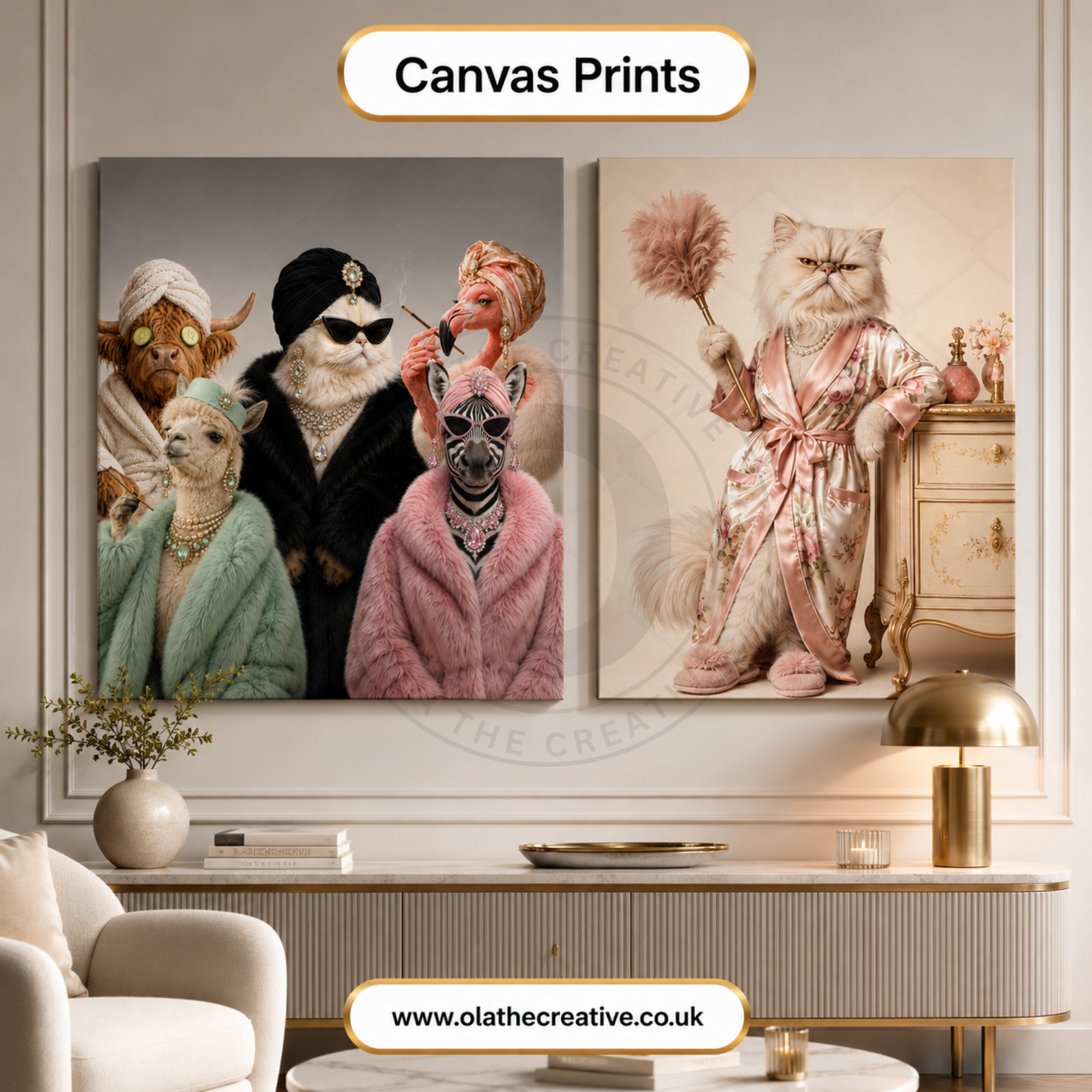 Cute & Bougie Animal Portrait Prompt Kit | Instant Download