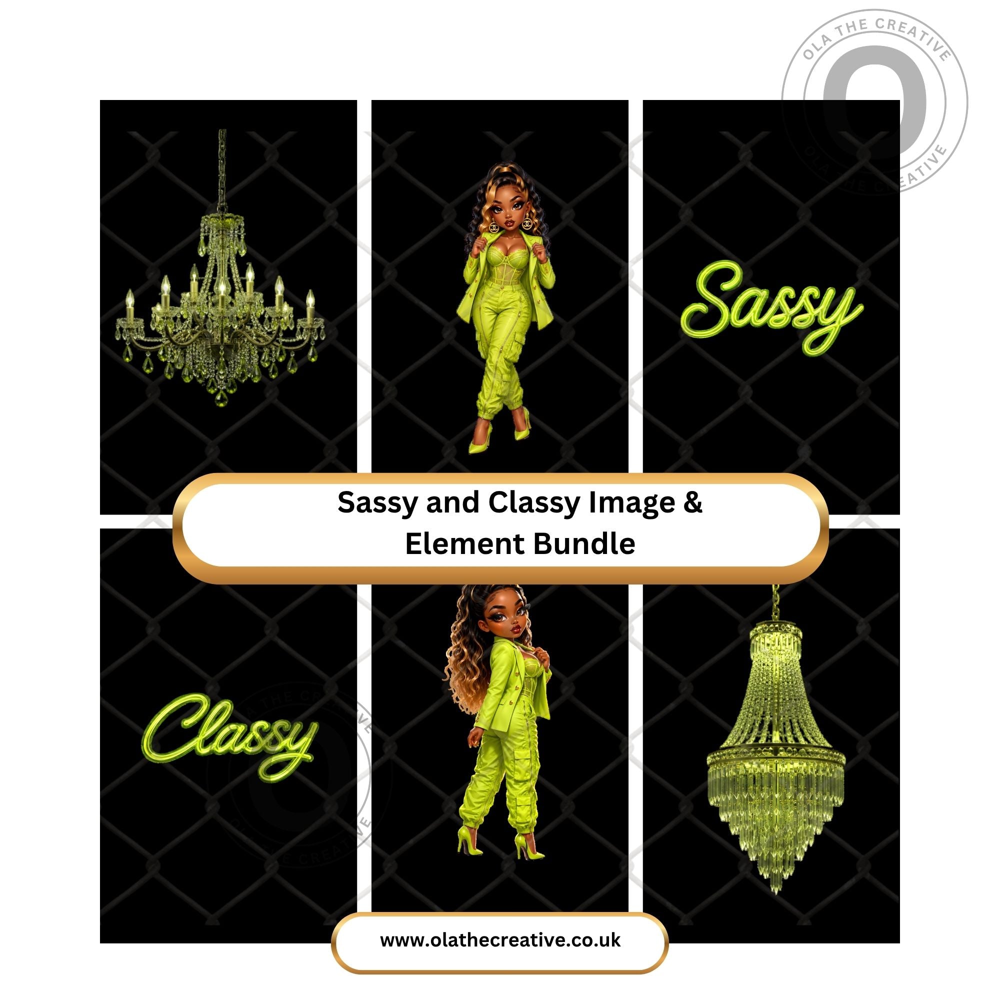 Sassy and Classy Image and  Element Bundle,